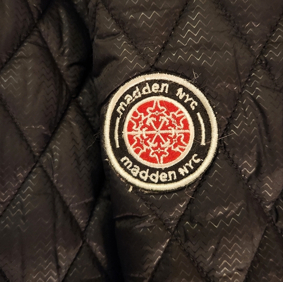 NWOT Madden Girl Black Puffer Coat with Cream Lining. Never Worn - Picture 2 of 8